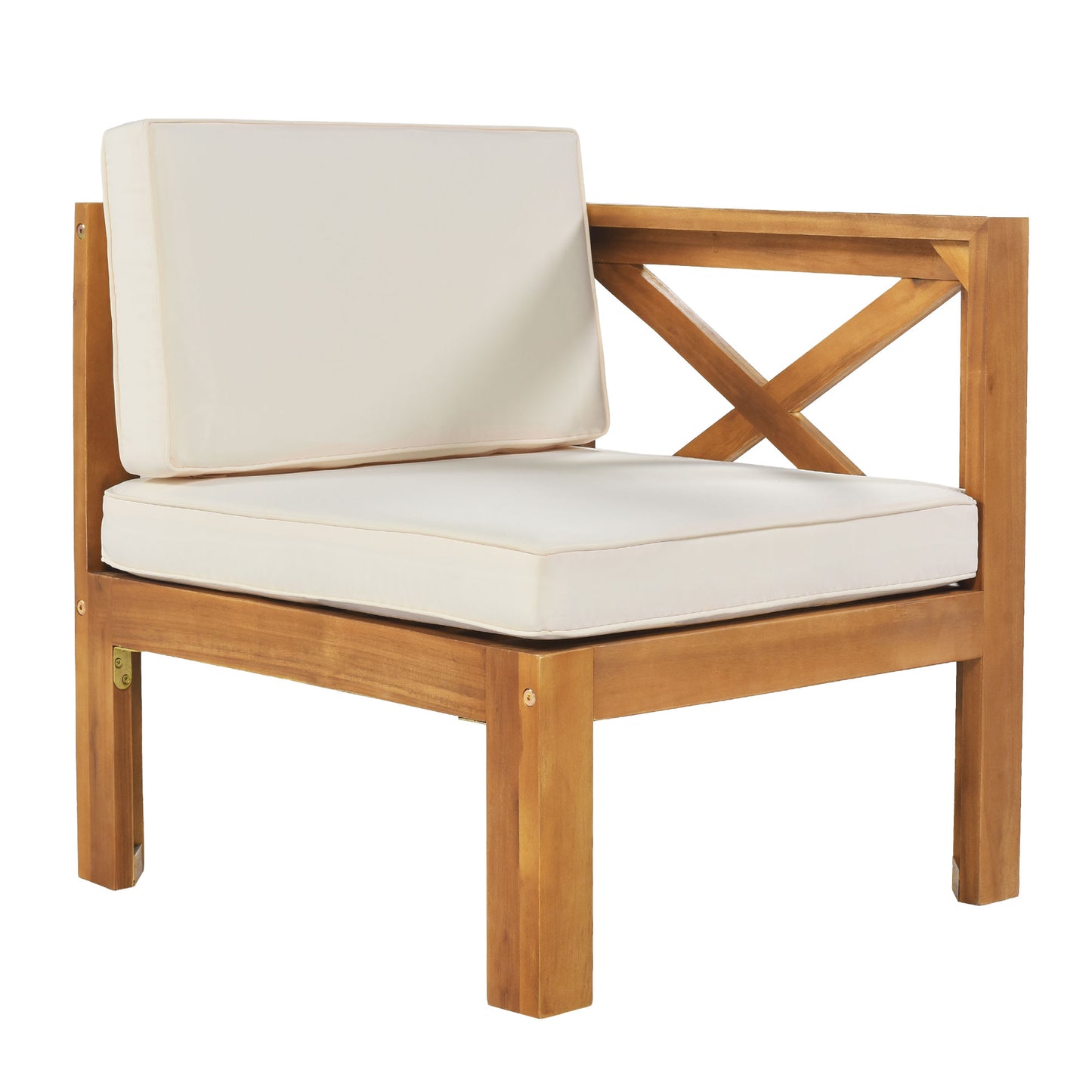 Aldara Acacia Wood Outdoor Sectional, 5 Piece Set