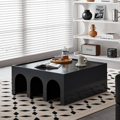 Noir 4-Tier Modular Bookcase & Coffee Table