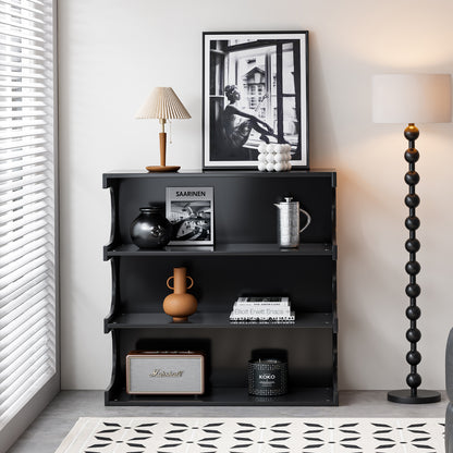 Noir 4-Tier Modular Bookcase & Coffee Table