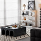 Noir 4-Tier Modular Bookcase & Coffee Table