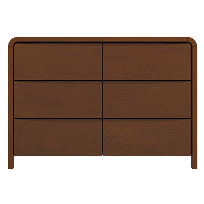 Calloway Mid Century Modern Six-Drawer Dresser