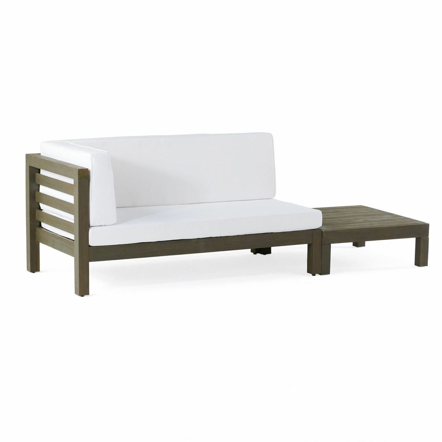 Oana Left Corner Outdoor Bench & Coffee Table Set