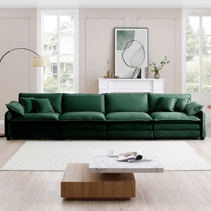 Berk Corduroy Sofa, Green