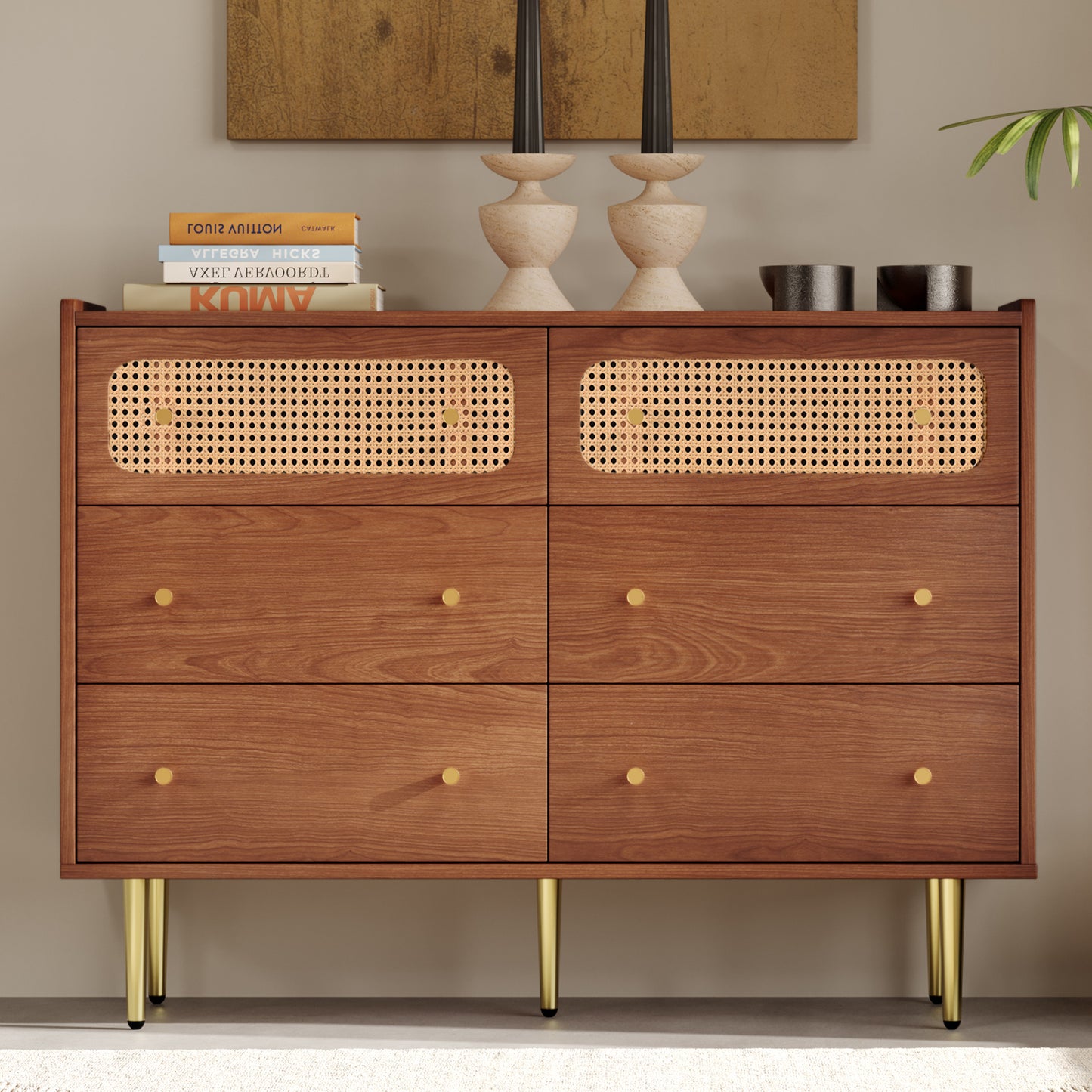 Amber Walnut Dresser