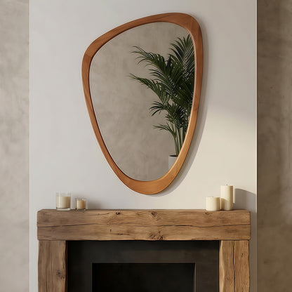 Organic Wood Wall Mirror