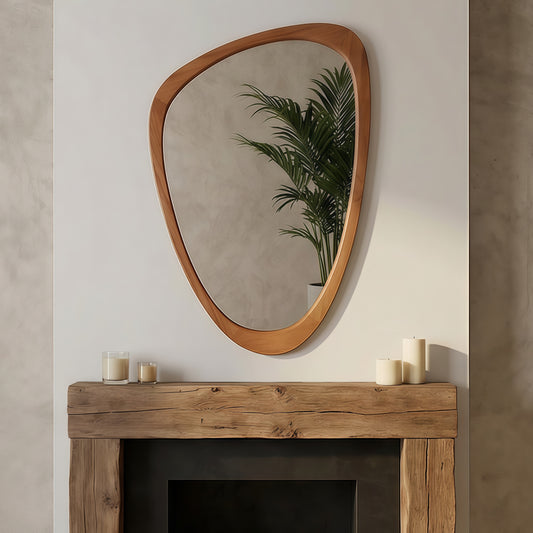 Organic Wood Wall Mirror
