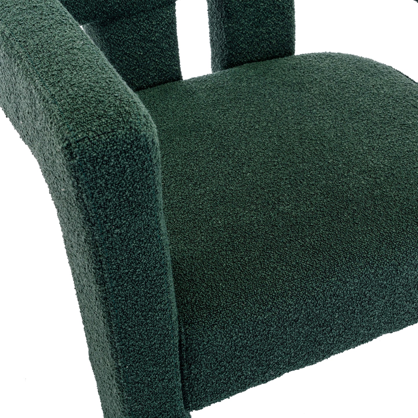 Alpine Set of 2 Barrel Accent Chairs, Emerald