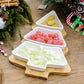 Christmas Tree Ceramic Snack Plate