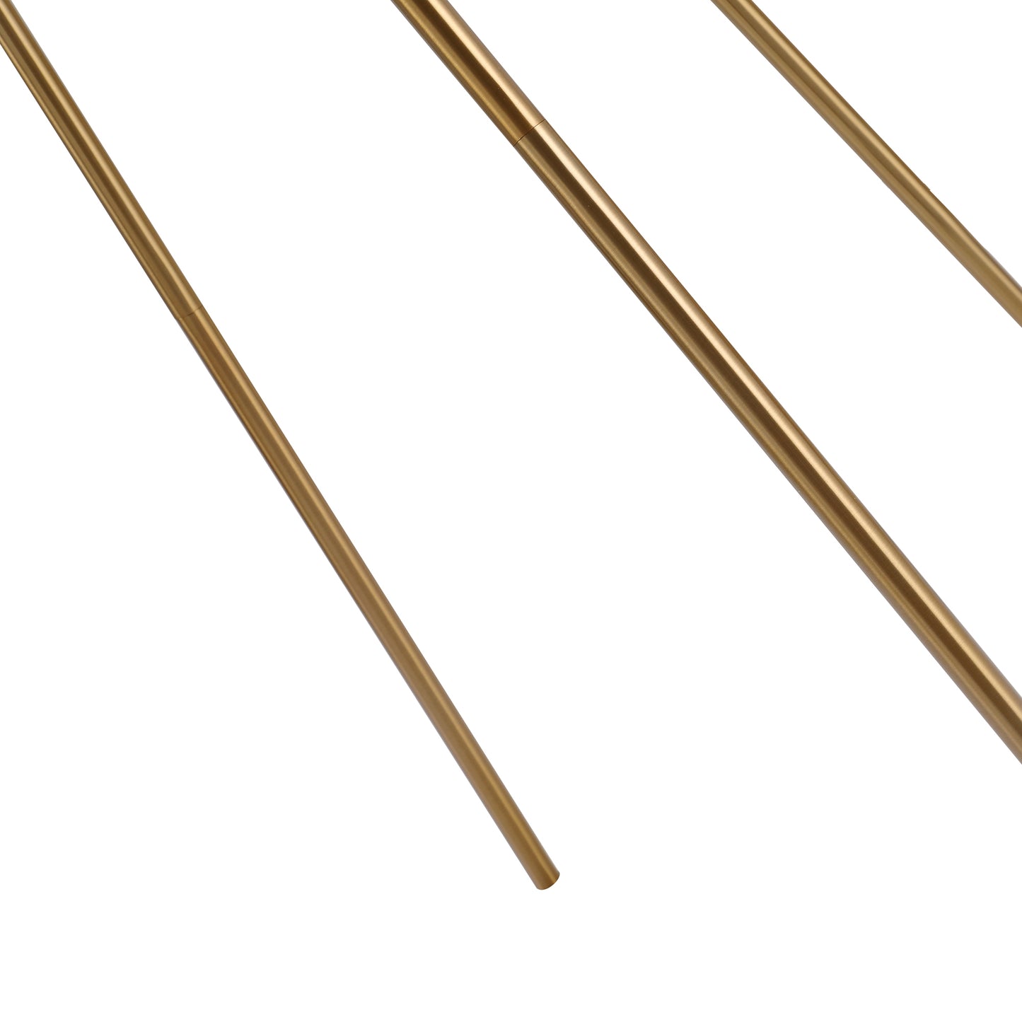 Orion Gold Tripod Floor Lamp with White Drum Shade