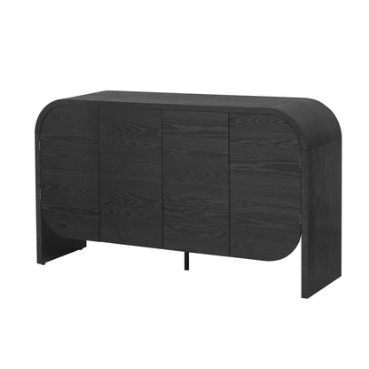 Black Ash Curved Edge Sideboard