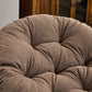 Oversized Papasan Swivel Accent Chair, Brown