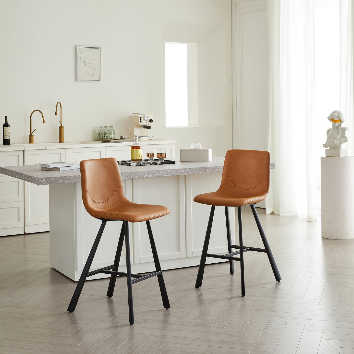 Rowan Upholstered Counter Stools, Set of 2