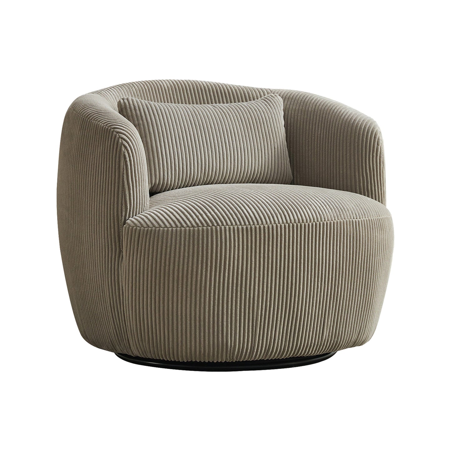 Luma Corduroy Swivel Lounge Chair