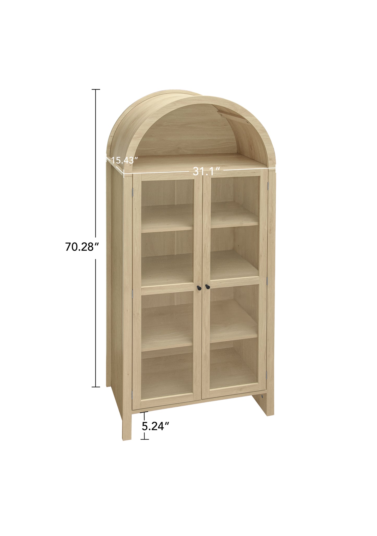 Lacy Arched Storage Cabinet