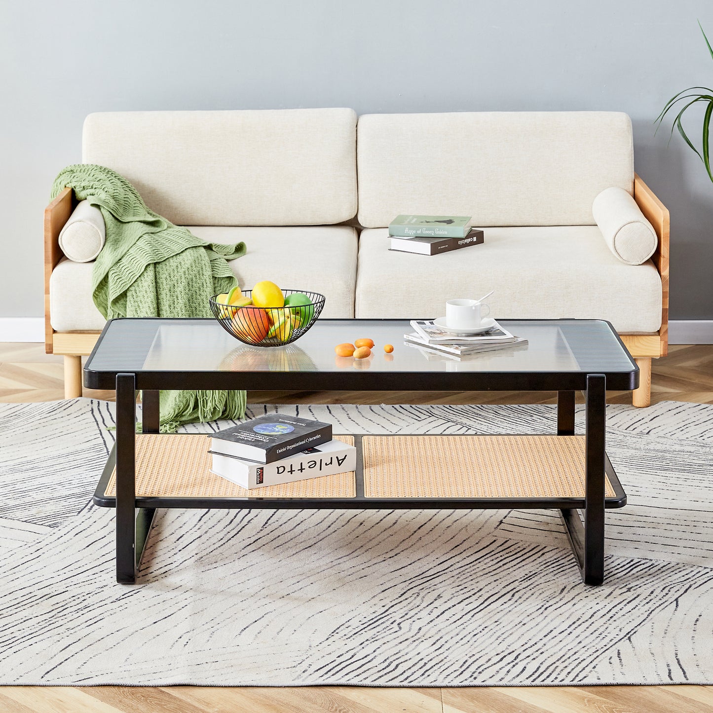 Blye Modern Glass Coffee Table