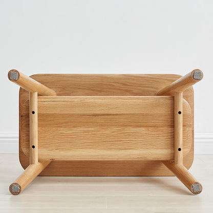 Haven Solid Wood Coat Rack Bench With Shoe Shelf