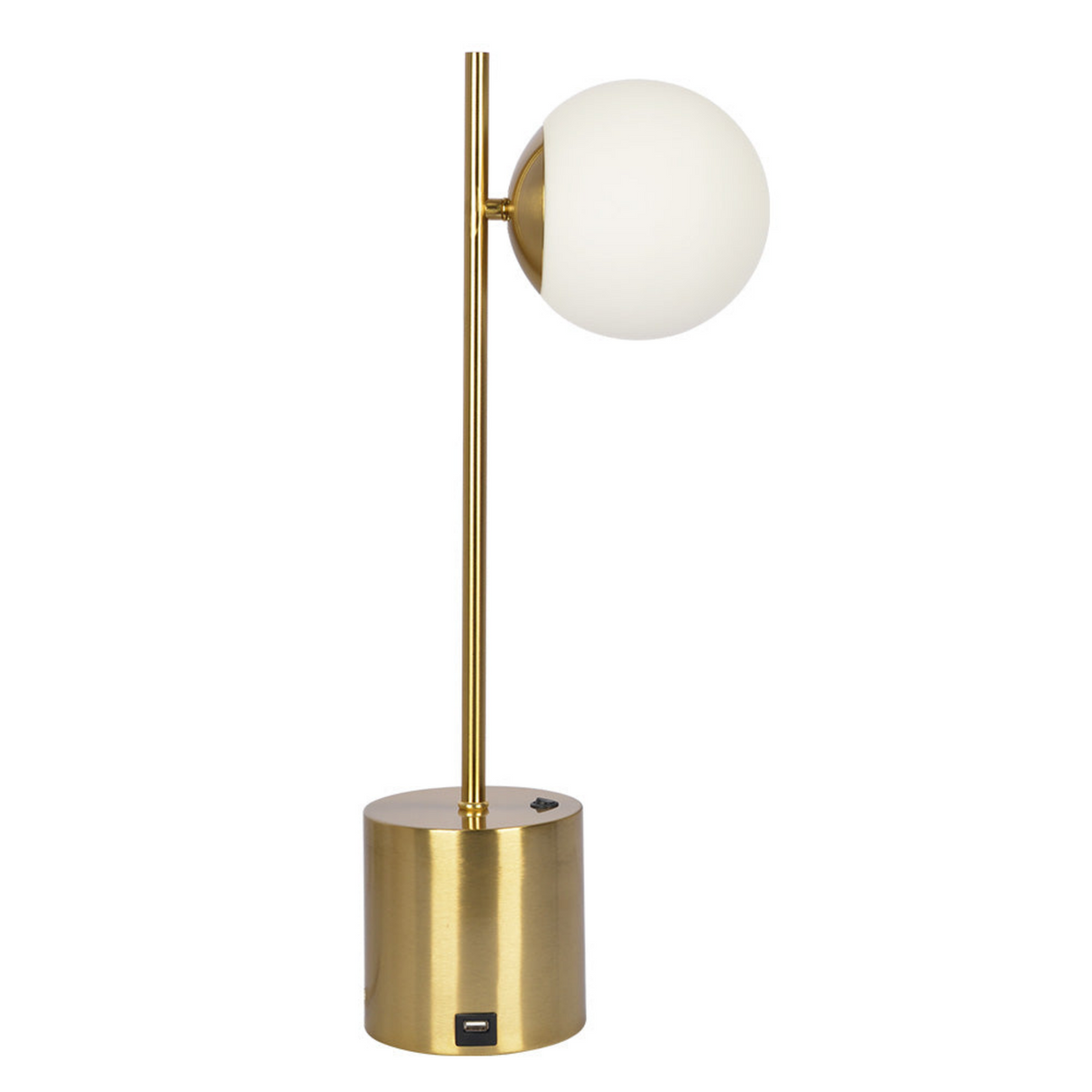 Celeste Brass Globe Table Lamp