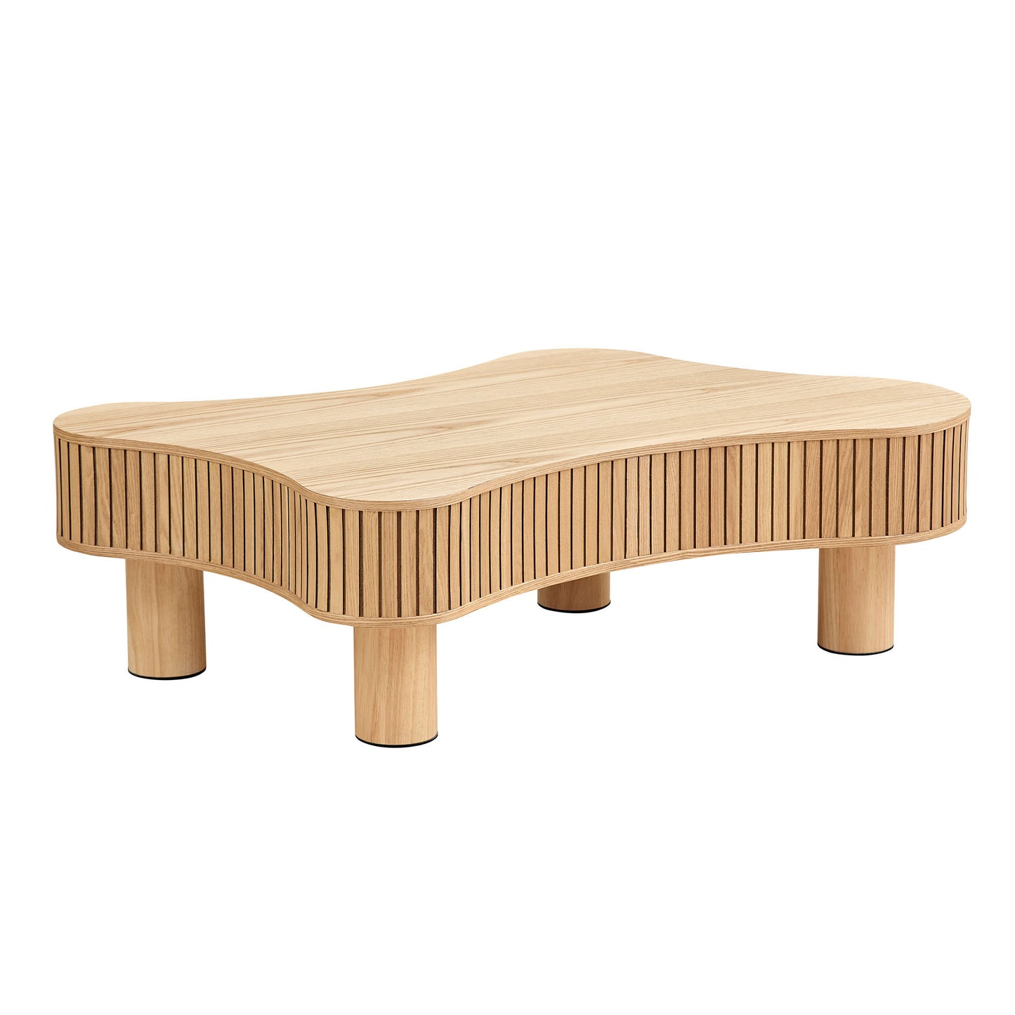 Handcraft Drum Coffee Table, Natural Color