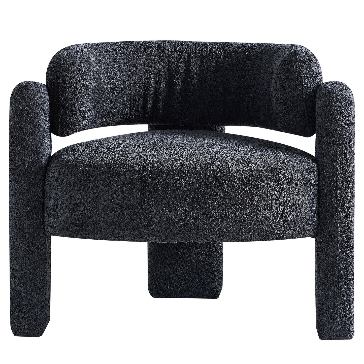 34.65" Amber Accent Chair, Dark Grey