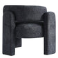 34.65" Amber Accent Chair, Dark Grey