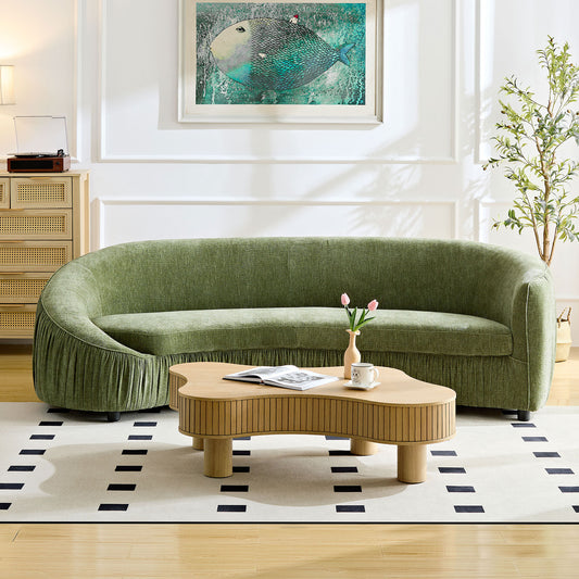 Aurelia Curved Lounge Sofa – Green