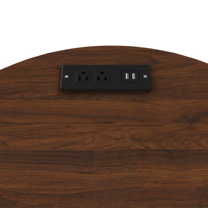 Marlowe Mid-Century Cylinder End Table