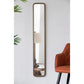 47” Narrow Framed Antique Gold Full-Length Wall Mirror