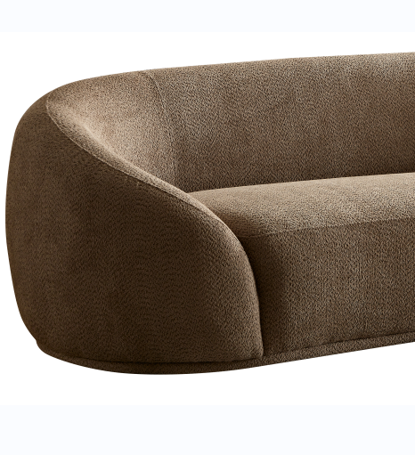 Half Moon Curved Sofa, Camel