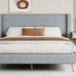 Cory Queen Platform Bed, Gray