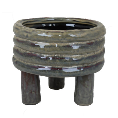 Torin Pedestal Ceramic Planter