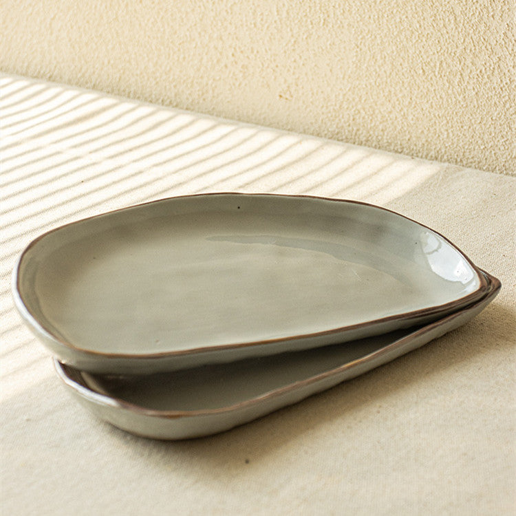 Crescent Ceramic Snack Platter