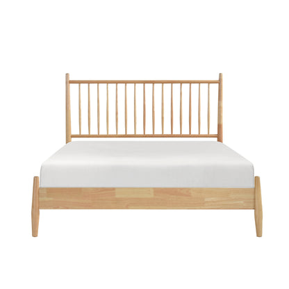 Noma Natural Spindle Queen Bed Frame