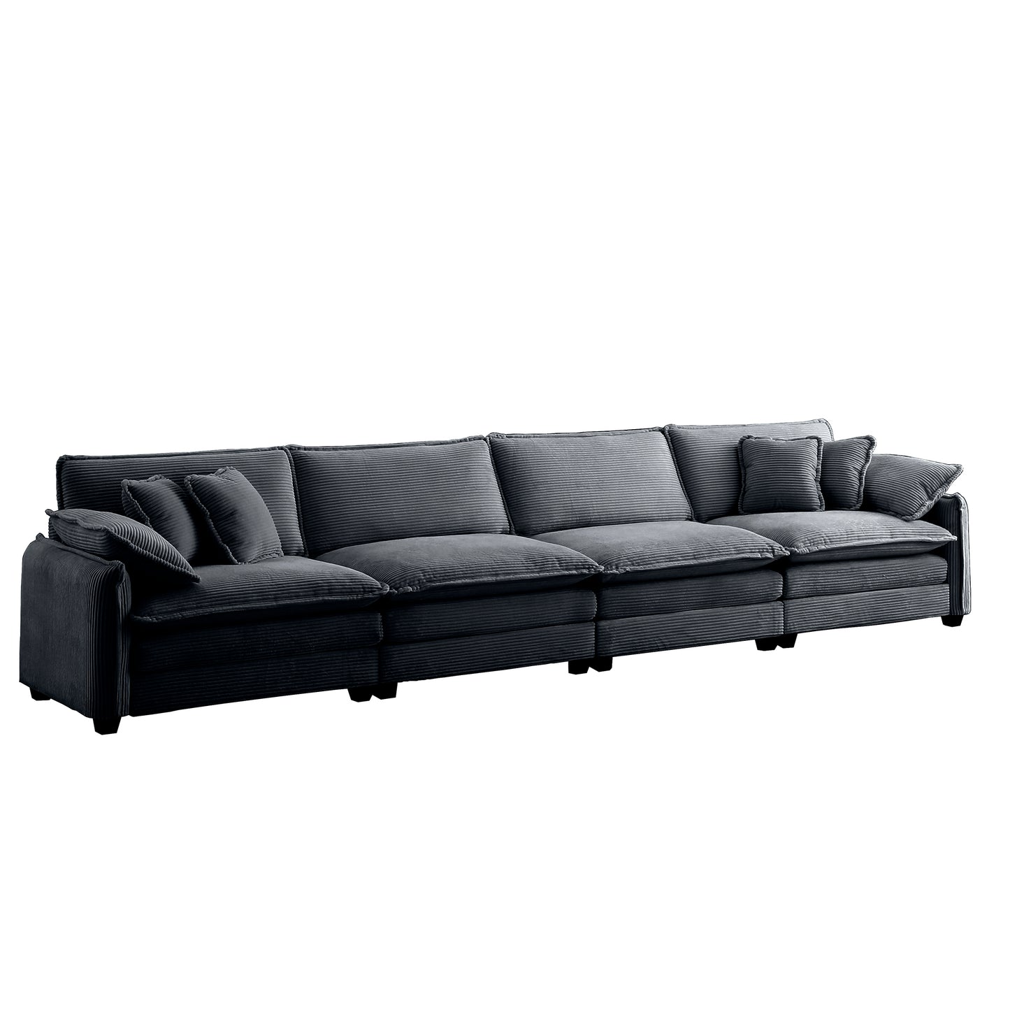 Berk Corduroy Sofa , Grey