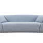 Half Moon Curved Sofa, Sky Blue