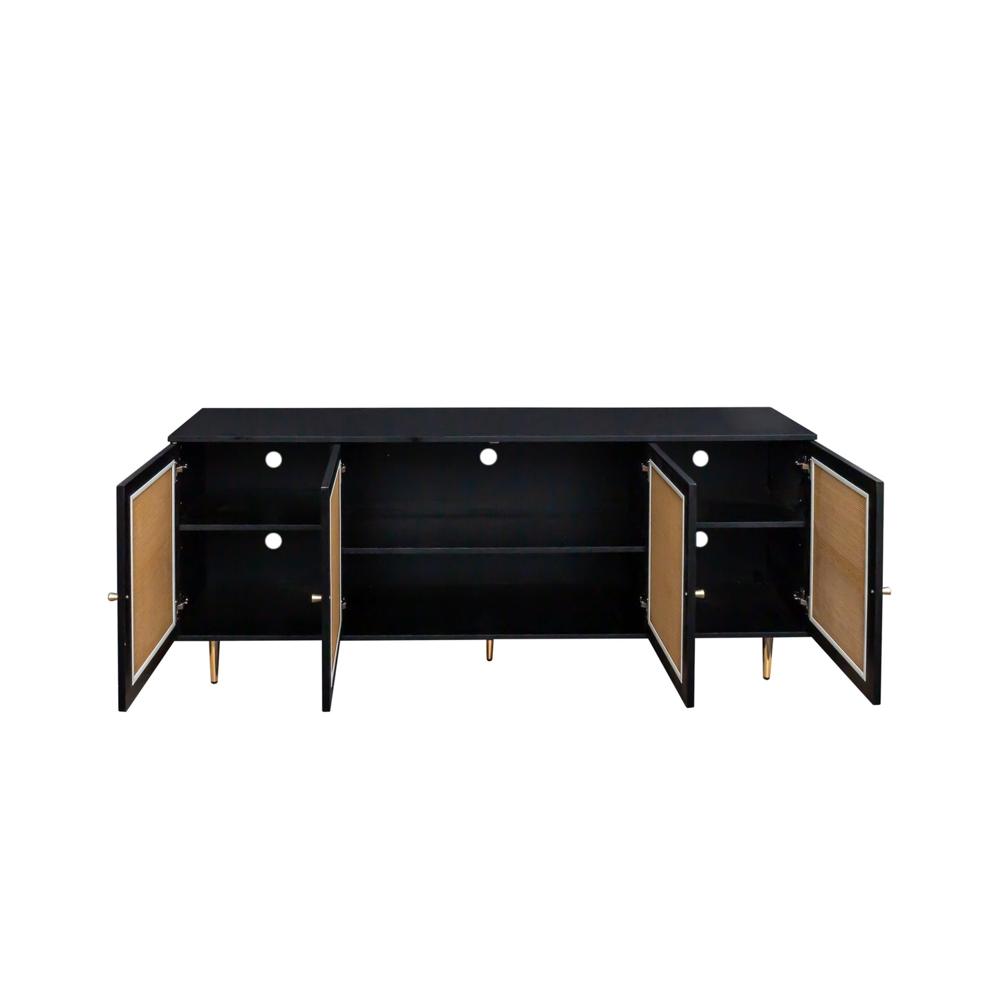 70"  Rattan Sideboard Tv Console