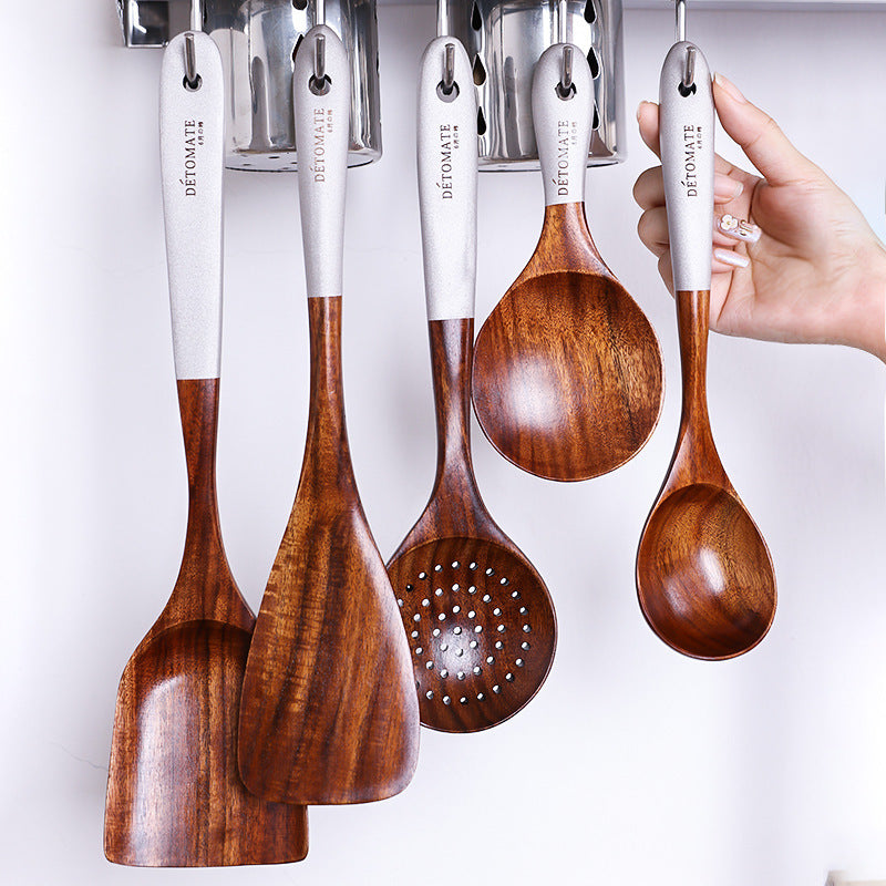 Teak 5 Piece Hostess Set