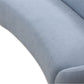 Half Moon Curved Sofa, Sky Blue