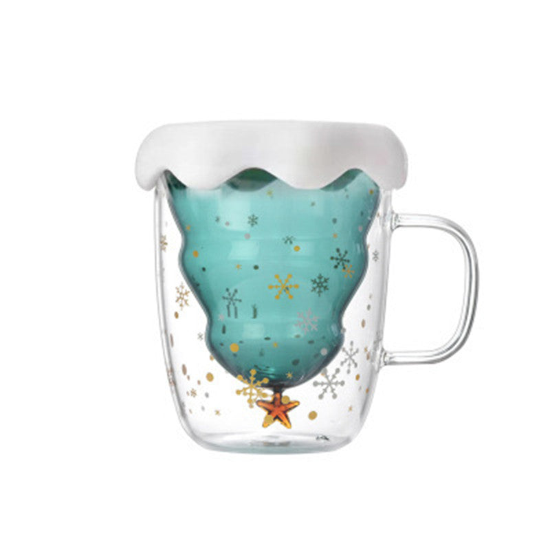 Christmas Tree Glass Mug