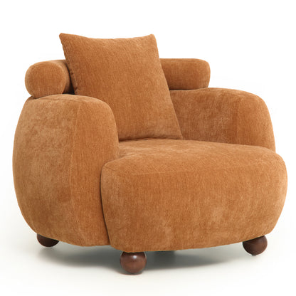 Lunara Bouclé Accent Chair, Tuscan