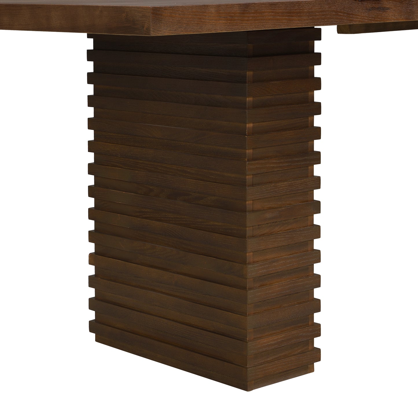 Drew Sculpted Pedestal Table, Walnut