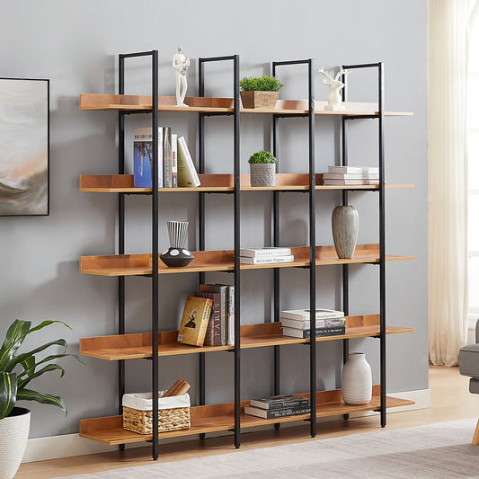 Ouvre 5-Tiered Bookcase, Oak