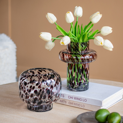 Mara Spotted Glass Accent Vase