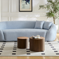 Half Moon Curved Sofa, Sky Blue