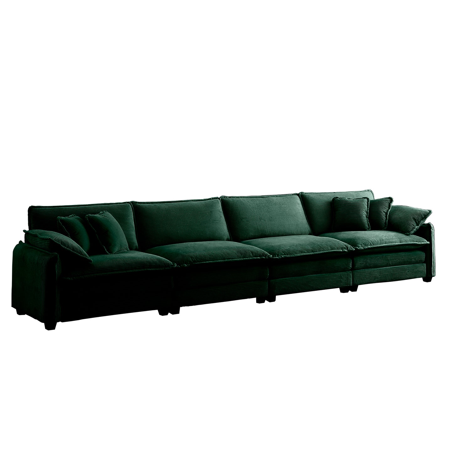 Berk Corduroy Sofa, Green