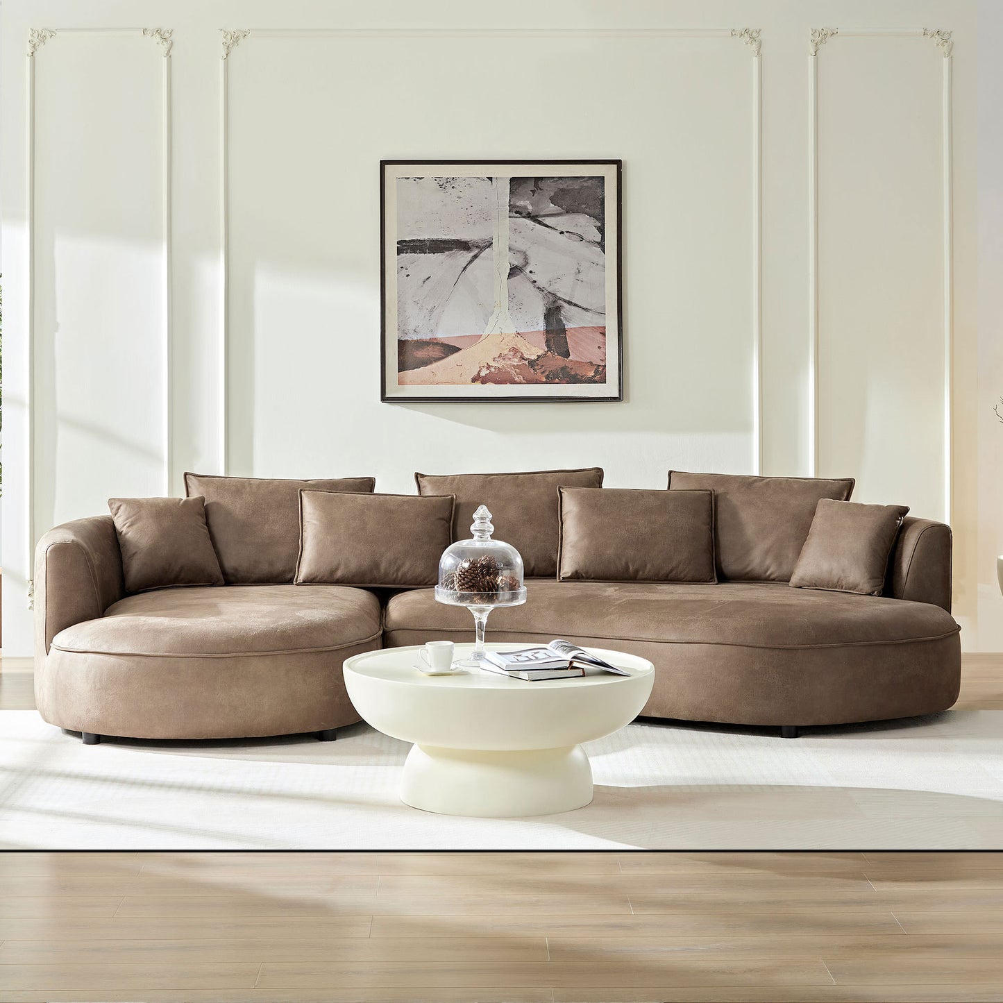 Sorrento Sculptural Curved Sectional