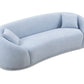 Half Moon Curved Sofa, Sky Blue