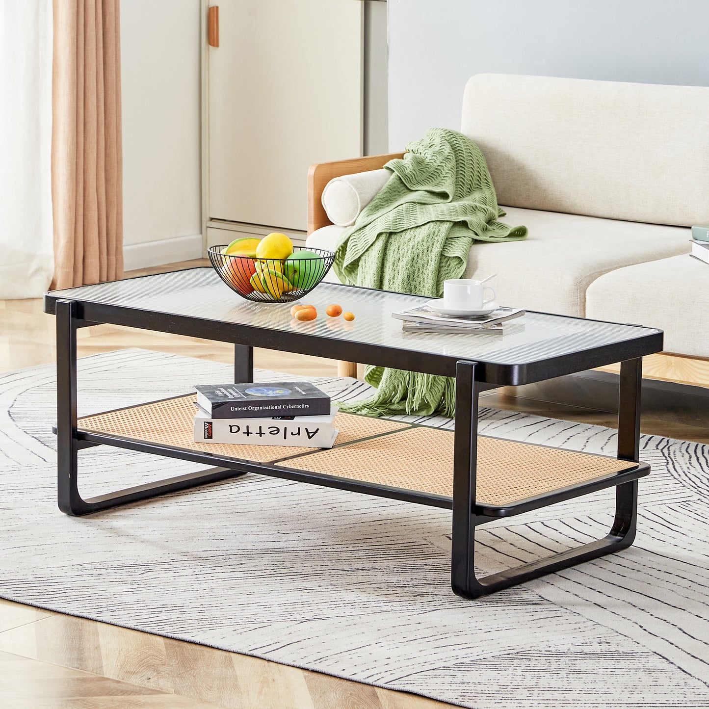 Blye Modern Glass Coffee Table