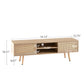 55.12" Rattan Storage TV Console