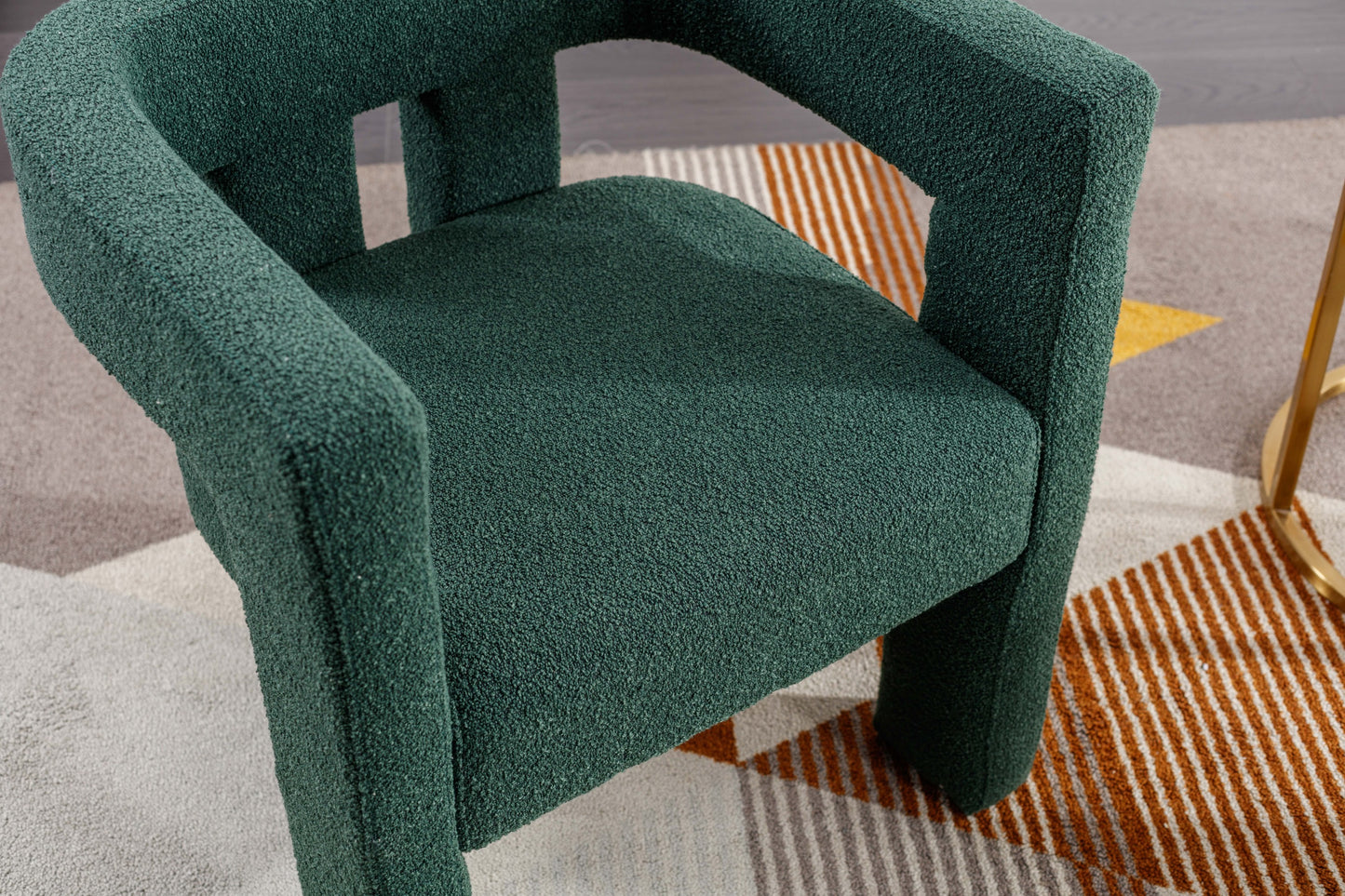 Alpine Set of 2 Barrel Accent Chairs, Emerald