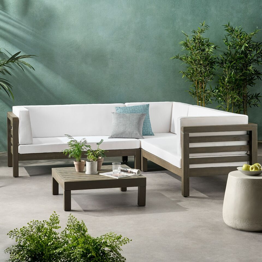 Oana Acacia Outdoor Sectional Set